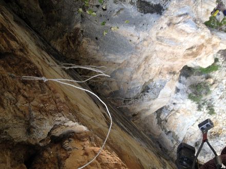 peut être plus facile à équiper qu'à grimper!