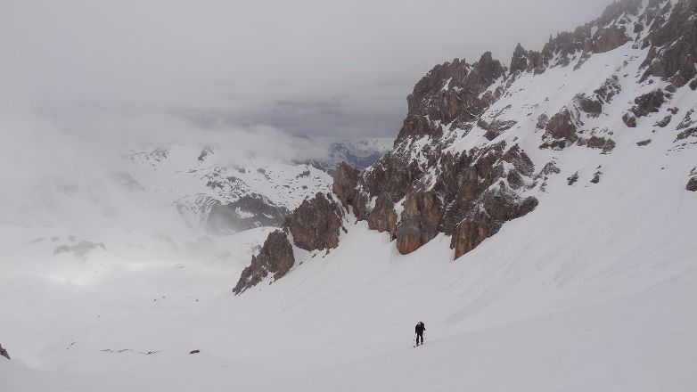 en montant au col de la gran Bagna