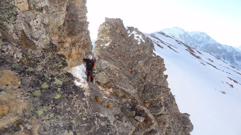 en allant vers le col des Peyron