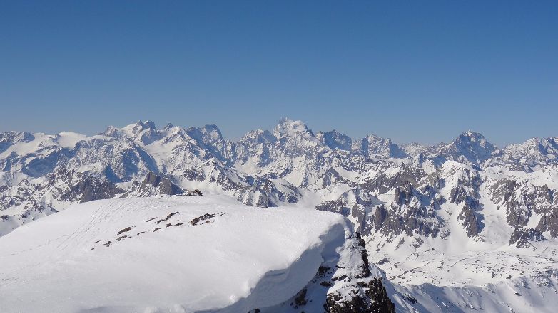 super point de vu sur les Ecrins