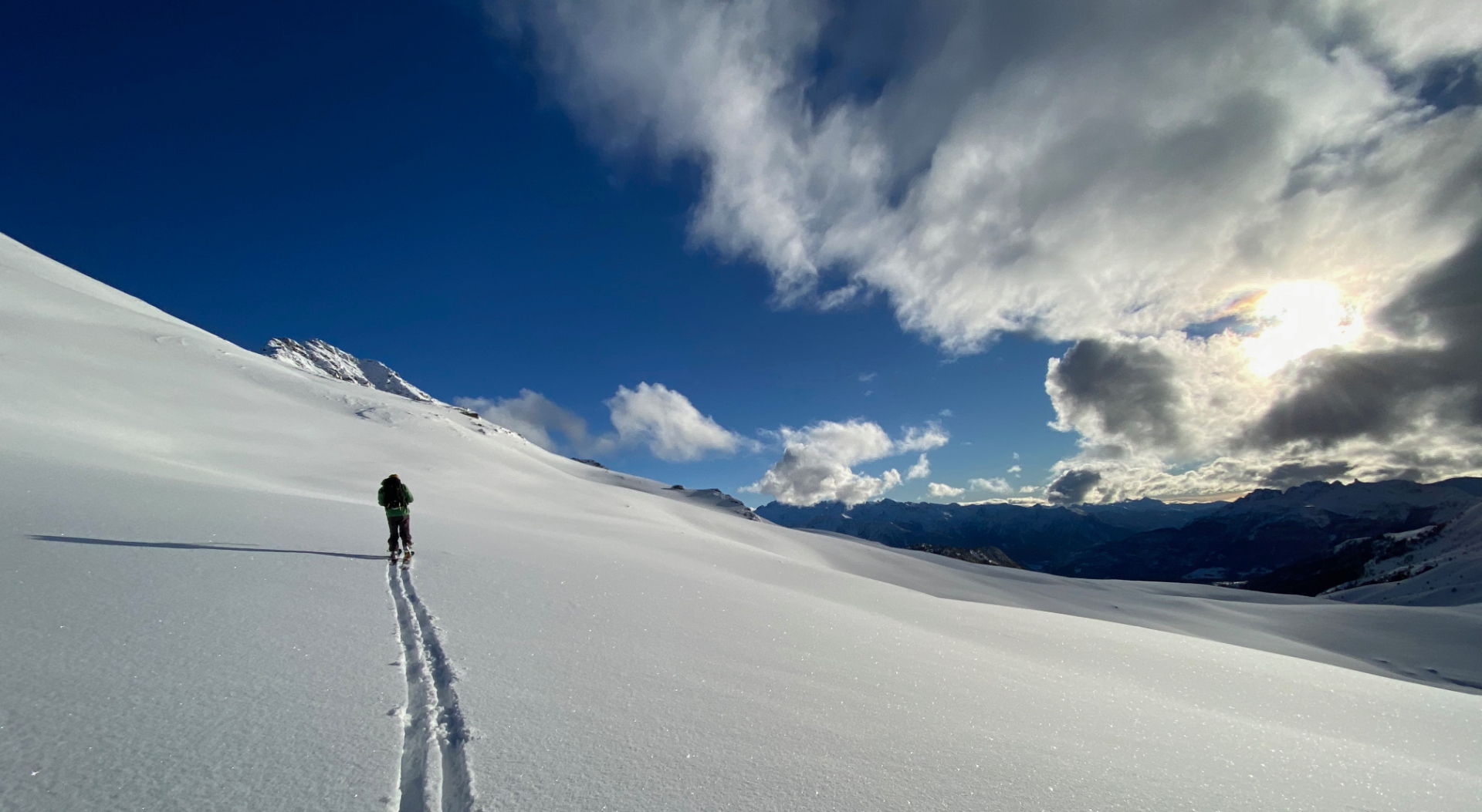 Ski de randonnée poudreuse