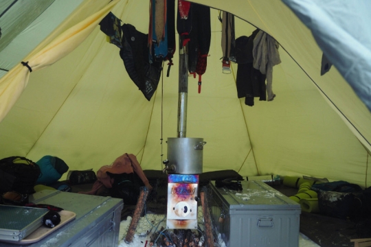 installation de la tente